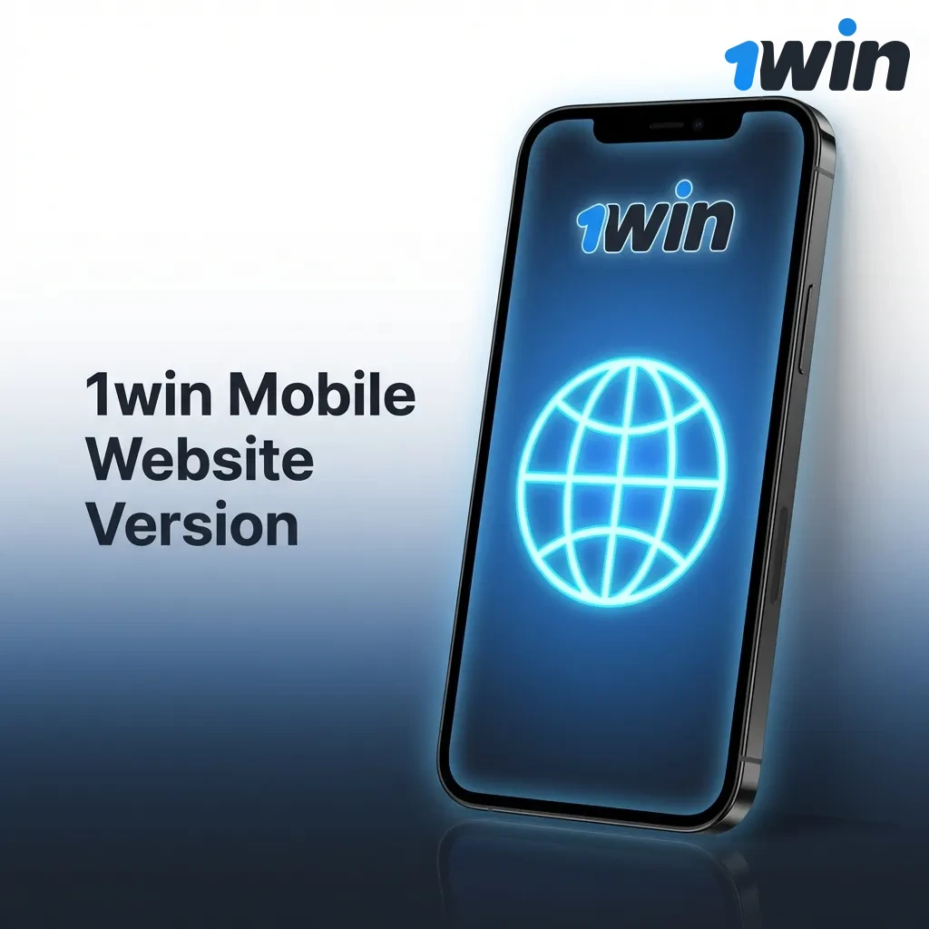 1win mobile website interface displayed on smartphone showing betting and casino gaming options accessible via browser