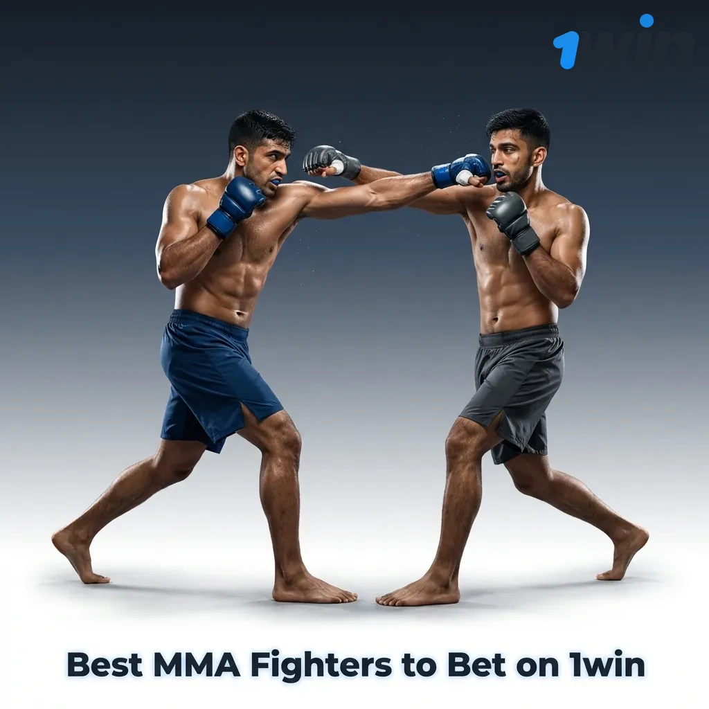 Top MMA fighters available for betting on 1win platform including UFC champions and contenders across multiple weight divisions