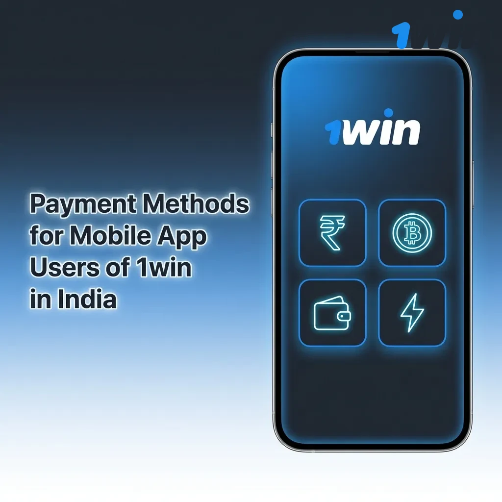 1win India mobile app payment options including UPI, wallets, cards, and crypto with deposit/withdrawal limits